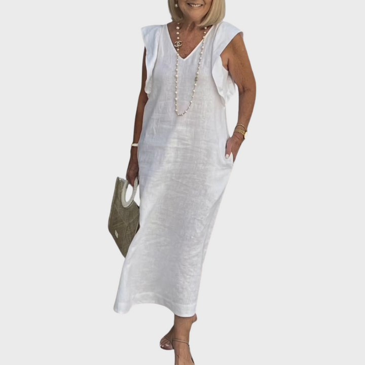 Jasmine | Women's Sleeveless Pocket Maxi Casual Dress