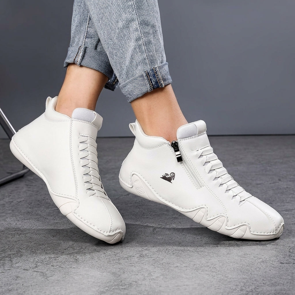 Olivia | Women's Orthopedic Faux-Fur Lined Lace-Up Winter Ankle Boots