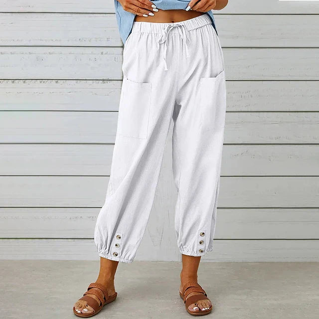 Alana | Women’s Relaxed Fit High Waist Pants