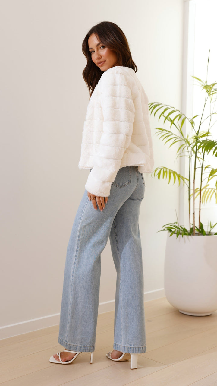 Bella | Women’s Chic Faux Fur Evening Jacket