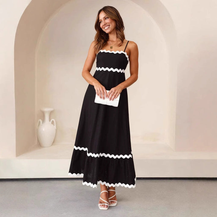 Fiona | Women’s A Line Maxi Dress Spaghetti Straps