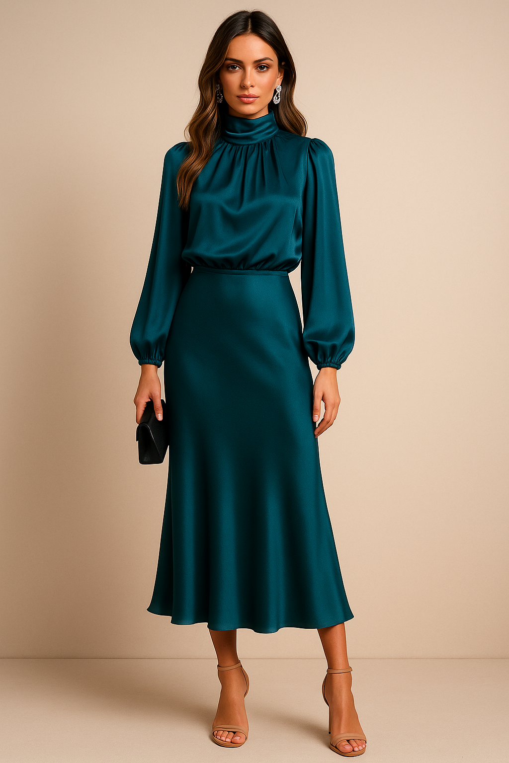Alexis | Women’s High Neck Midi Dress Style