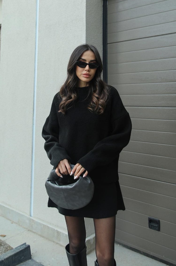 Clara | Women’s Spring Sweater Mini Skirt Set