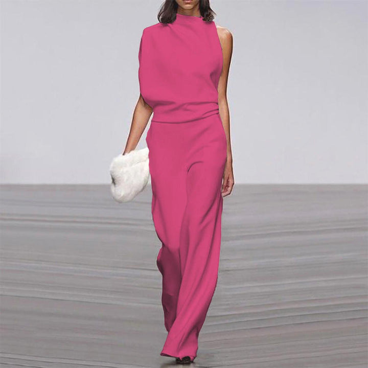 Bella | Women Chic High Neck Shoulder Jumpsuit