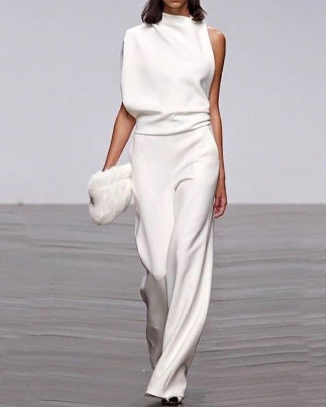 Bella | Women Chic High Neck Shoulder Jumpsuit