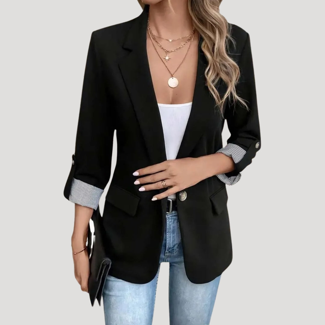 Ella | Women’s Tailored Single Breasted Roll Up Blazer