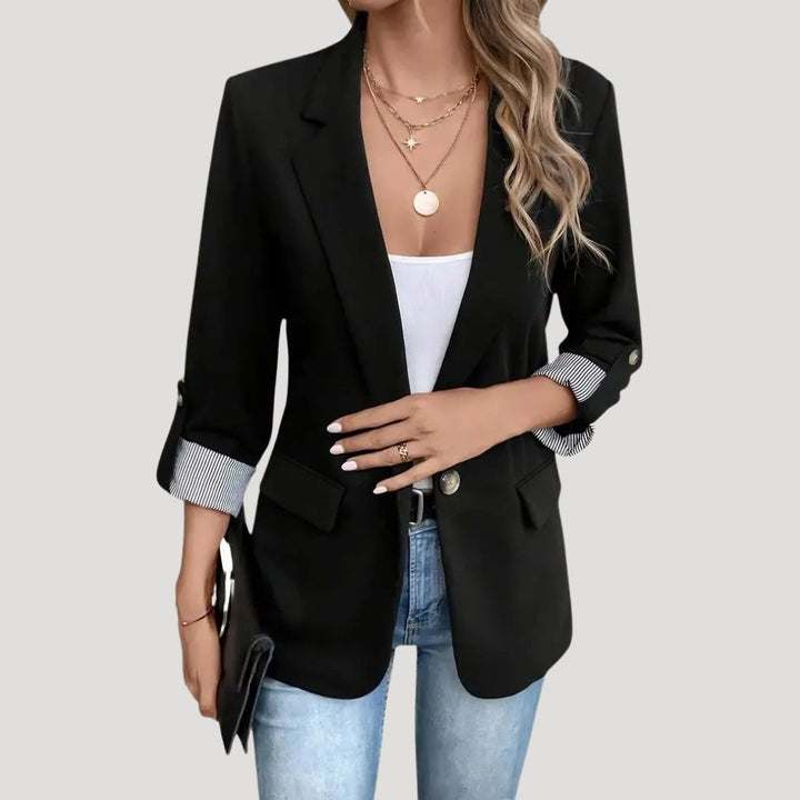 Ella | Women’s Tailored Single Breasted Roll Up Blazer