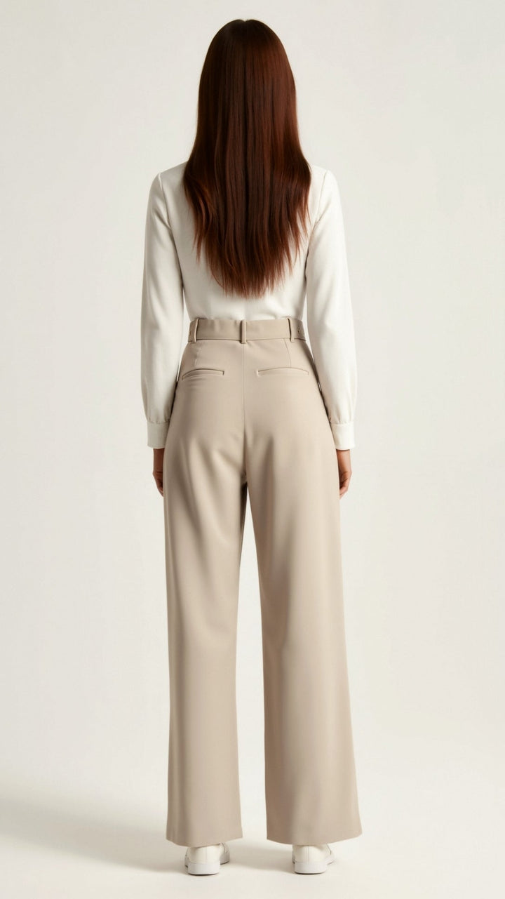 Caroline | Women’s High Waisted Wide Leg Trousers
