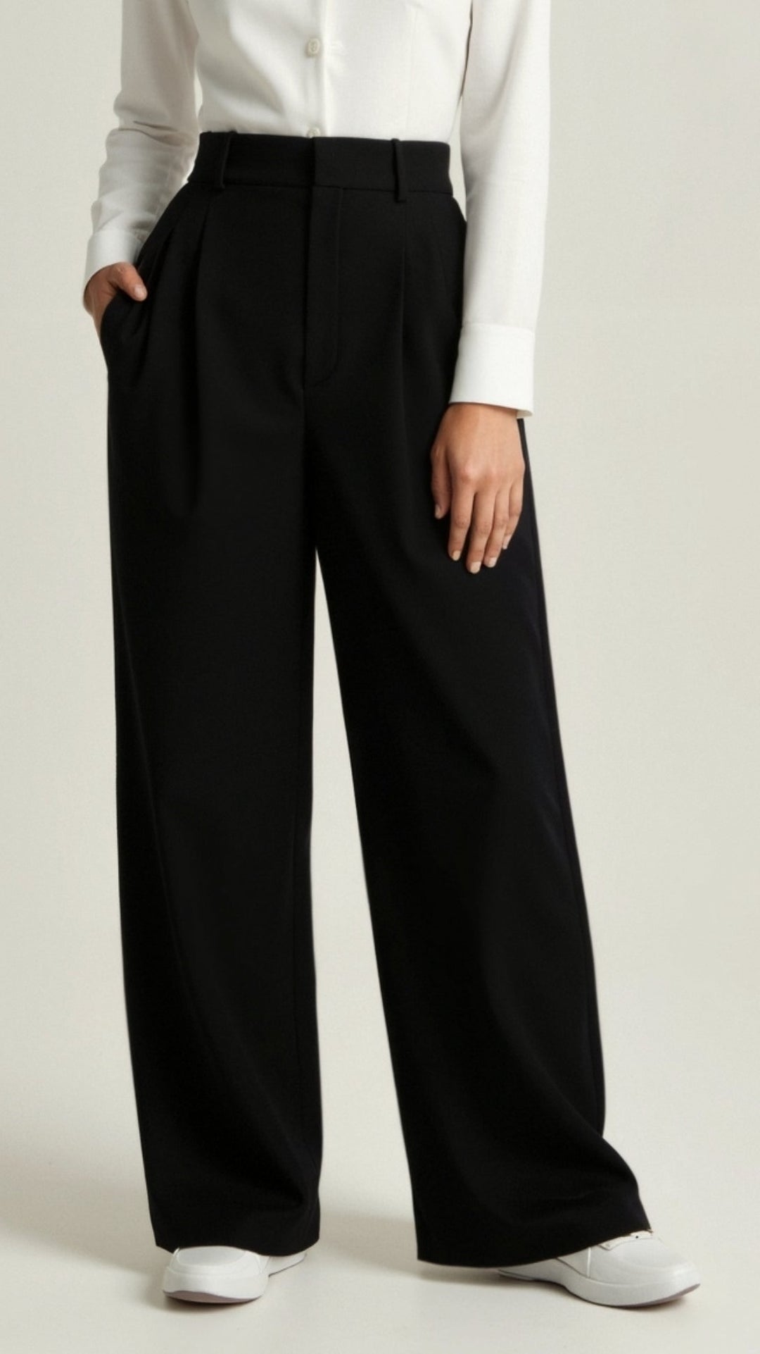 Caroline | Women’s High Waisted Wide Leg Trousers
