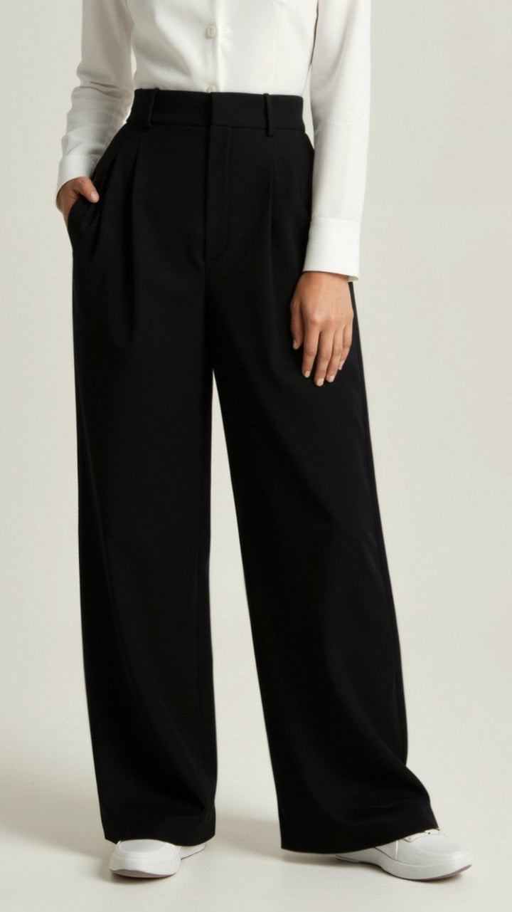Caroline | Women’s High Waisted Wide Leg Trousers