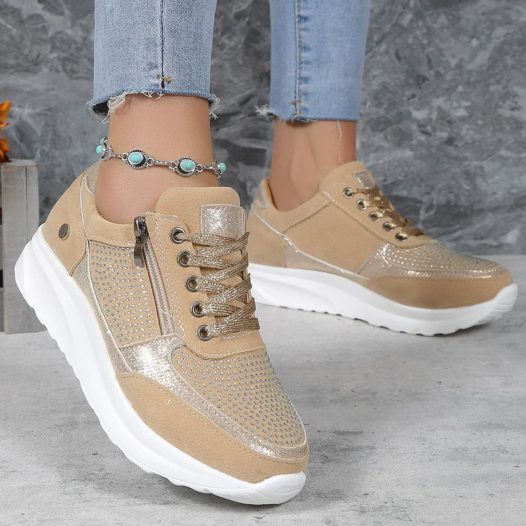Riley | Womens Lace Up Platform Sneakers