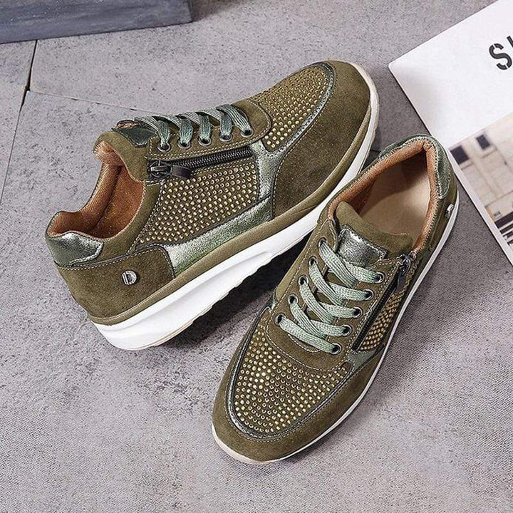 Riley | Womens Lace Up Platform Sneakers