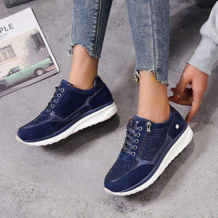 Riley | Womens Lace Up Platform Sneakers