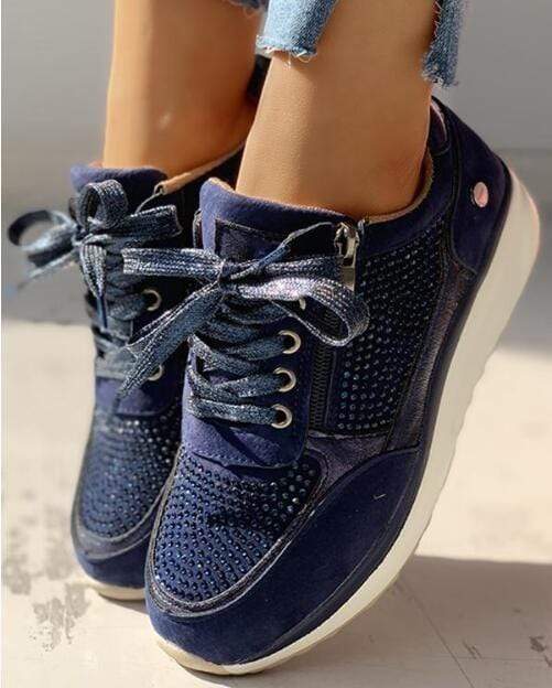 Riley | Womens Lace Up Platform Sneakers