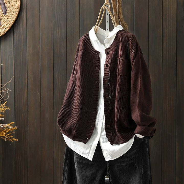 Sarah | Comfy Knit Cardigan with Button Detail for Women