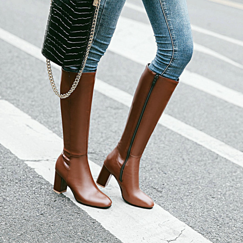 Mia | Women’s Elegant High Heel Knee Boots