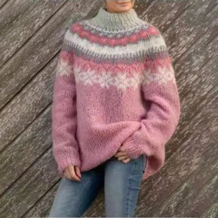 Dana | Women’s Winter Nordic Pattern Sweater