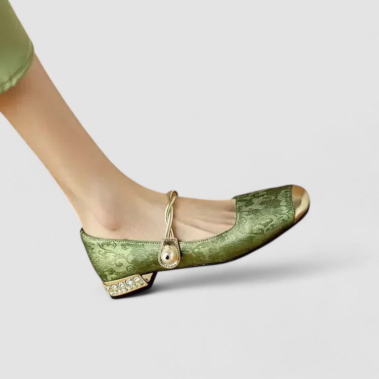 Ivy | Women Spring Pearl Strap Block Heels