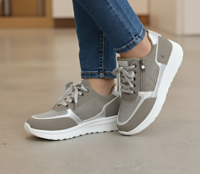 Riley | Womens Lace Up Platform Sneakers