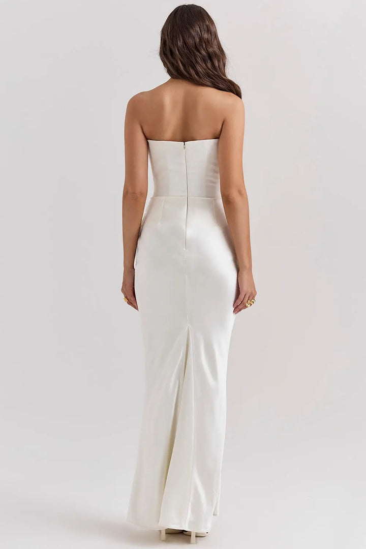 Joanna | Women Wedding Guest Strapless Maxi Dress