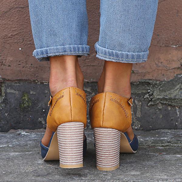 Emma | Women Spring Chunky Heel Mary Janes