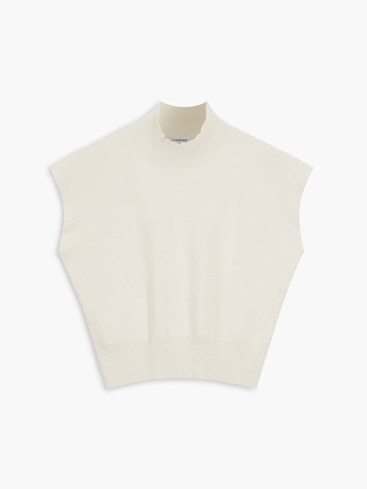 Penelope | Women's Mock Neck Short Sleeve Top Casual Summer