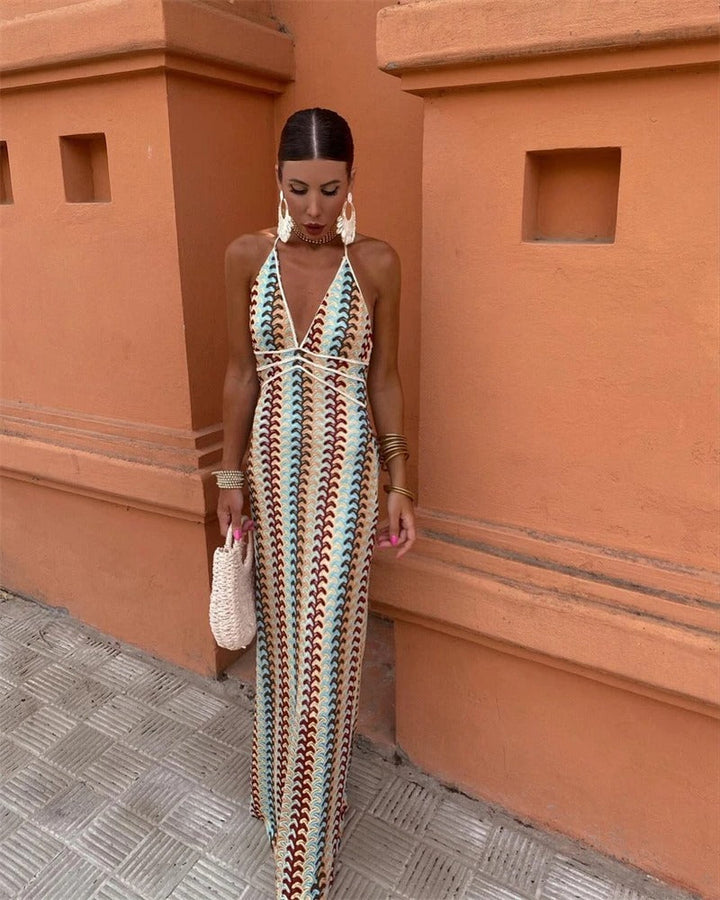 Ruby | Women’s Boho Wedding Guest Beach Maxi Dress