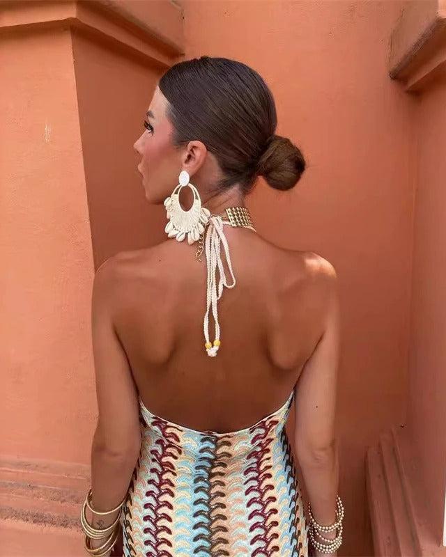 Ruby | Women’s Boho Wedding Guest Beach Maxi Dress