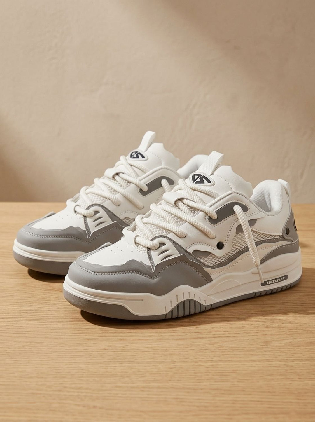 Men's Chunky Low-Top Lace-Up Fashion Sneakers