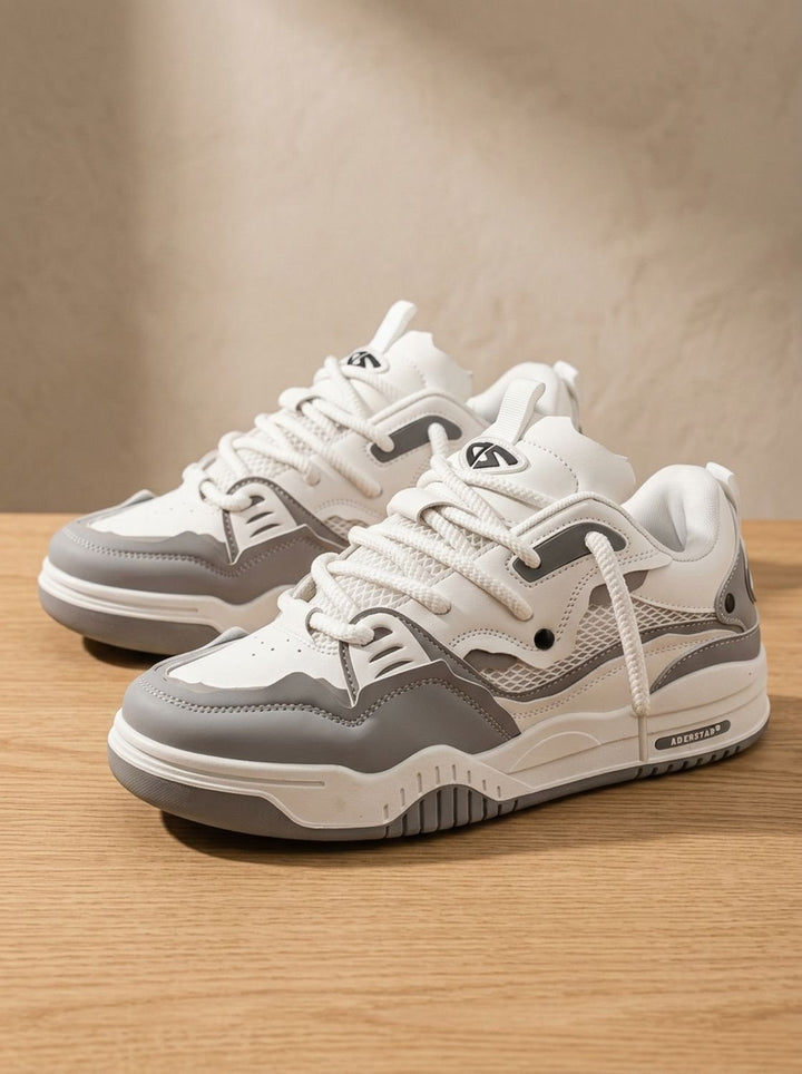 Men's Chunky Low-Top Lace-Up Fashion Sneakers