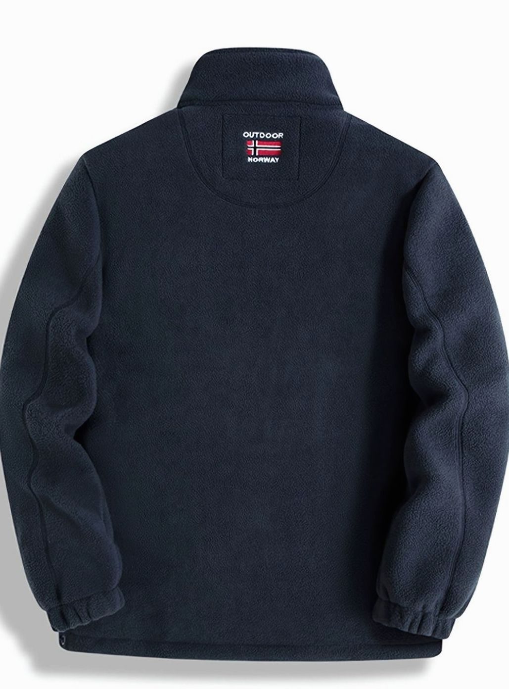 Men's Classic Full-Zip Outdoor Fleece Jacket Mock Neck