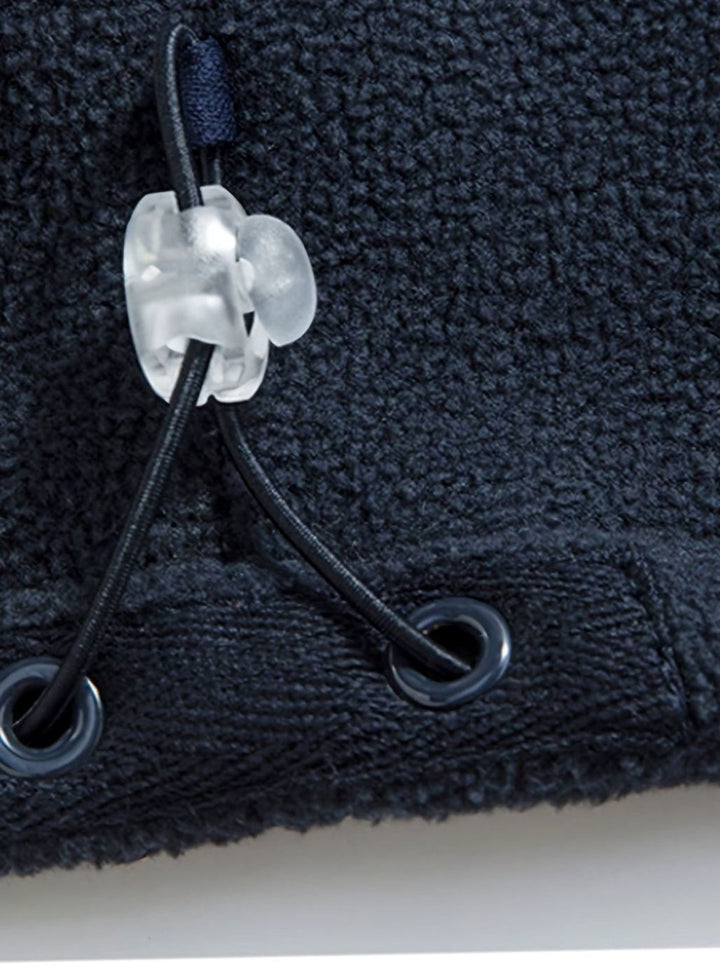 Men's Classic Full-Zip Outdoor Fleece Jacket Mock Neck