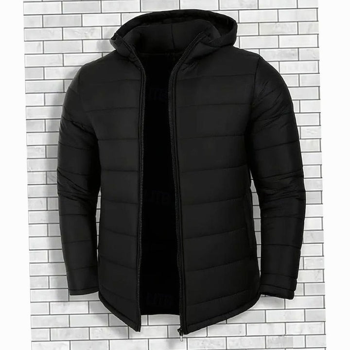 Men's Hooded Quilted Puffer Jacket Regular Fit