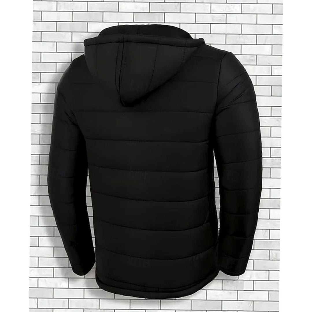 Men's Hooded Quilted Puffer Jacket Regular Fit