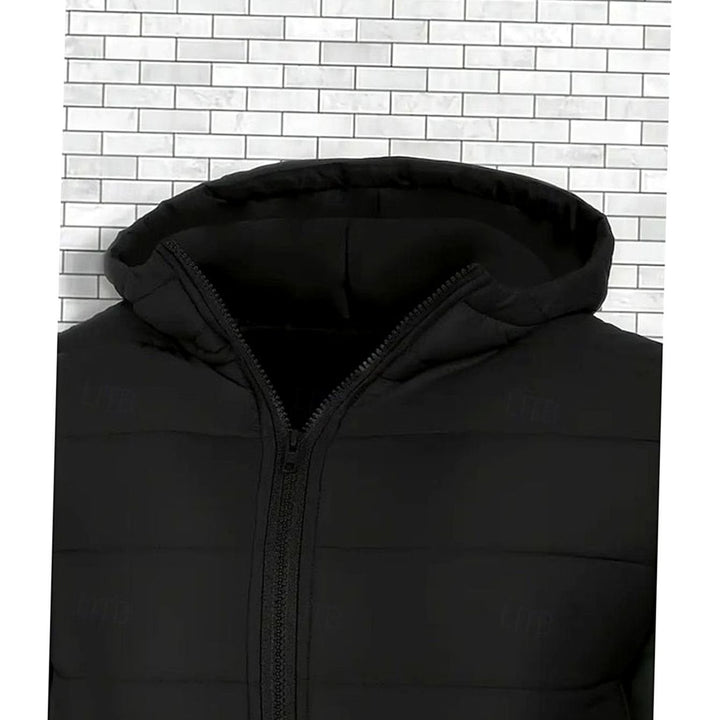 Men's Hooded Quilted Puffer Jacket Regular Fit