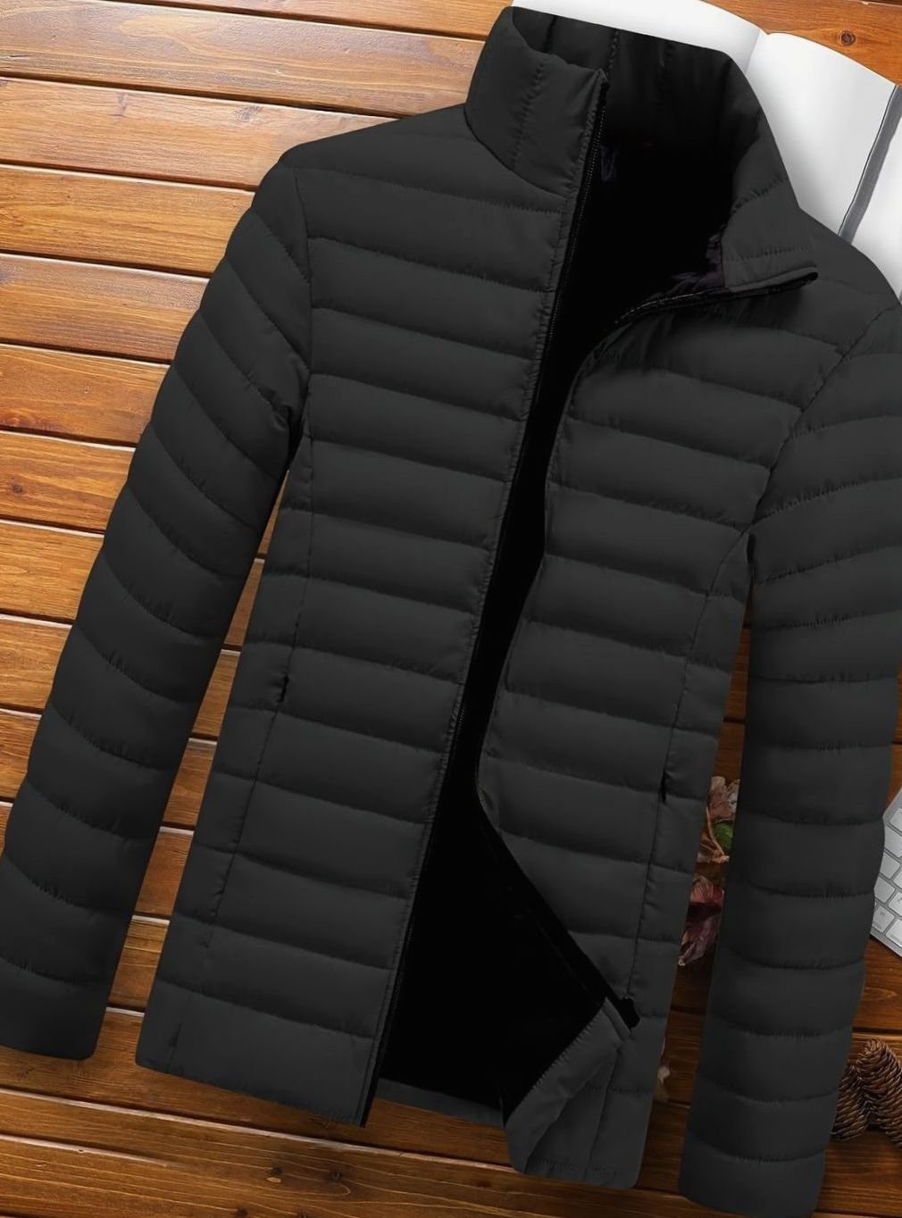 Men's Lightweight Quilted Zip-Up Puffer Jacket