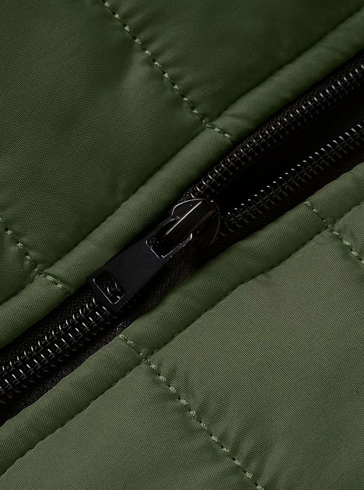 Men's Lightweight Quilted Zip-Up Puffer Jacket