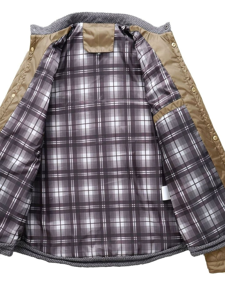 Men's Quilted Stand-Collar Insulated Jacket
