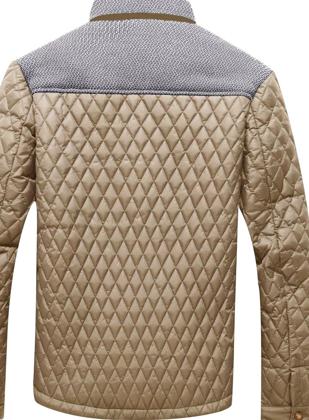 Men's Quilted Stand-Collar Insulated Jacket