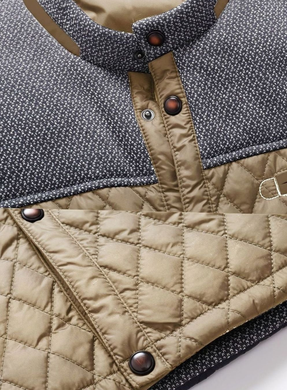 Men's Quilted Stand-Collar Insulated Jacket