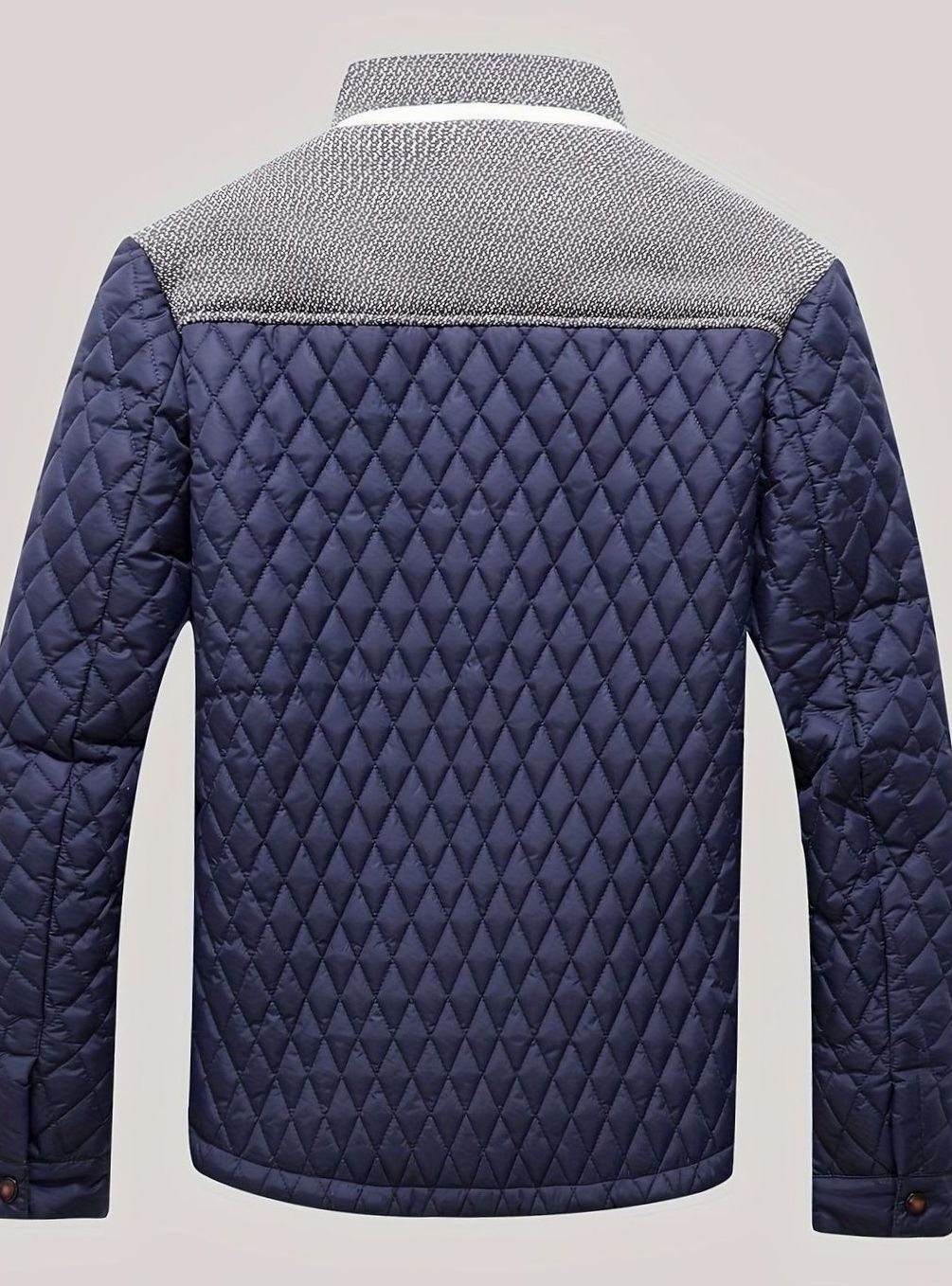 Men's Quilted Stand-Collar Insulated Jacket