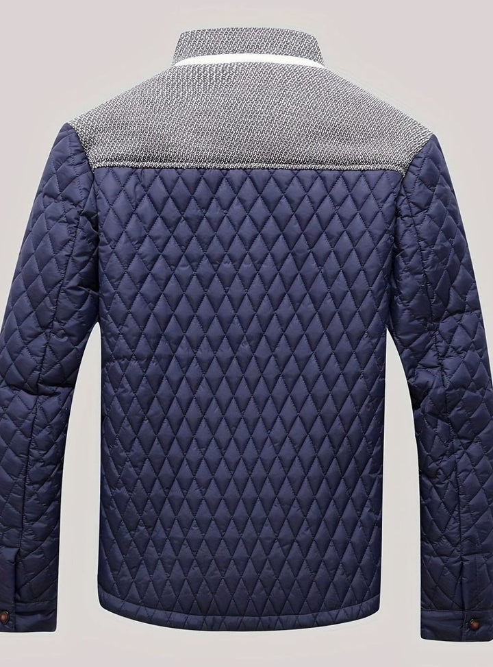 Men's Quilted Stand-Collar Insulated Jacket