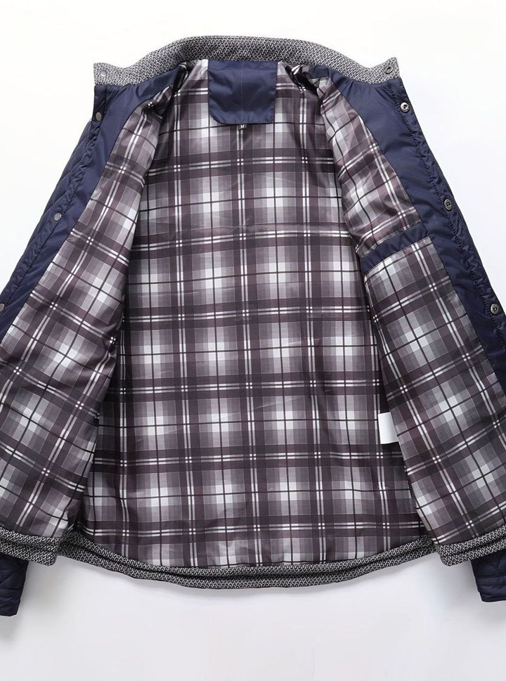 Men's Quilted Stand-Collar Insulated Jacket