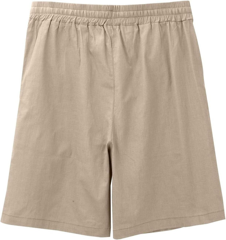 Men's Relaxed-Fit Drawstring Linen Casual Summer Shorts