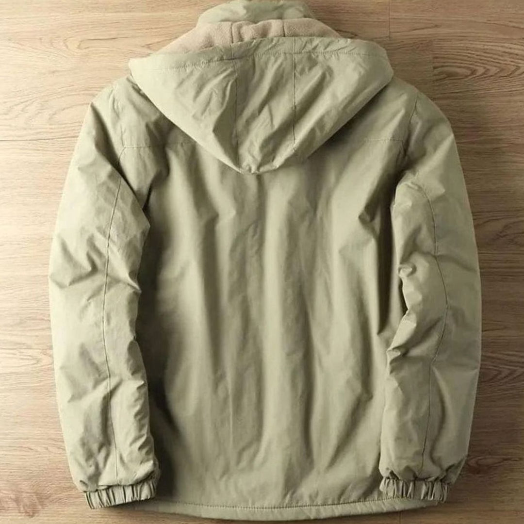 Men's Relaxed-Fit Hooded Zip-Front Outdoor Jacket