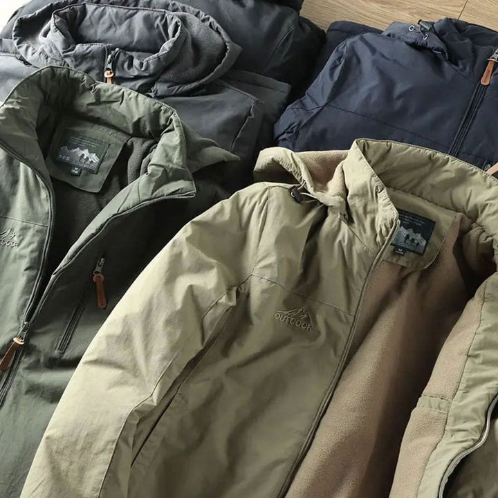 Men's Relaxed-Fit Hooded Zip-Front Outdoor Jacket