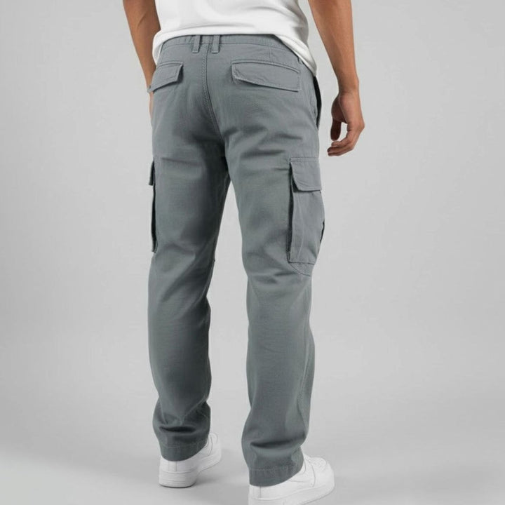 Men's Relaxed Fit Multi-Pocket Cargo Pants Streetwear