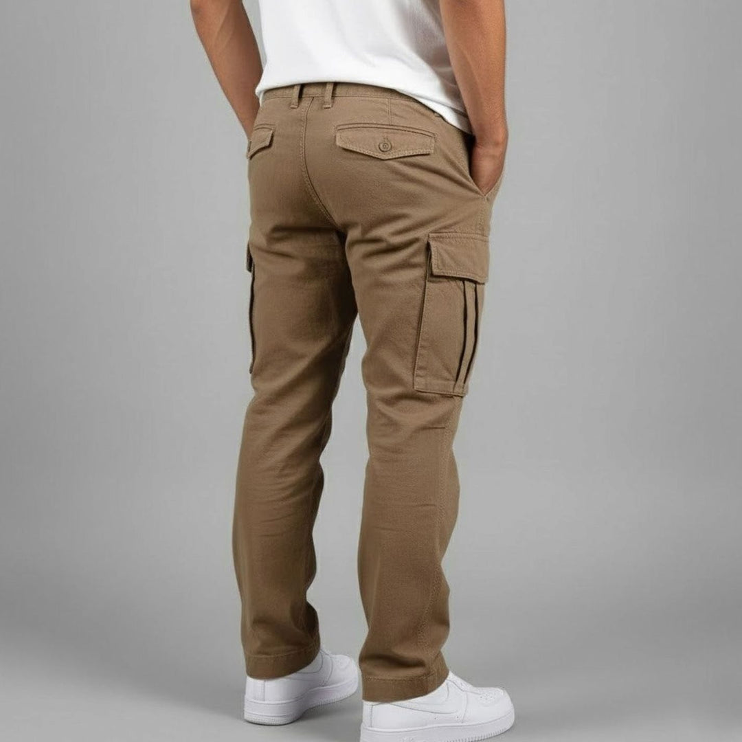 Men's Relaxed Fit Multi-Pocket Cargo Pants Streetwear