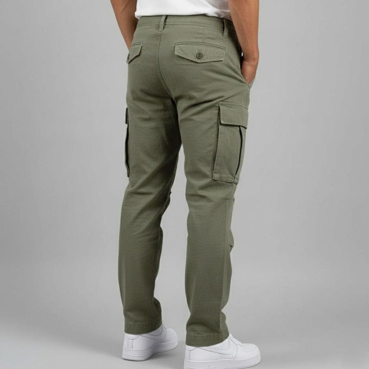 Men's Relaxed Fit Multi-Pocket Cargo Pants Streetwear