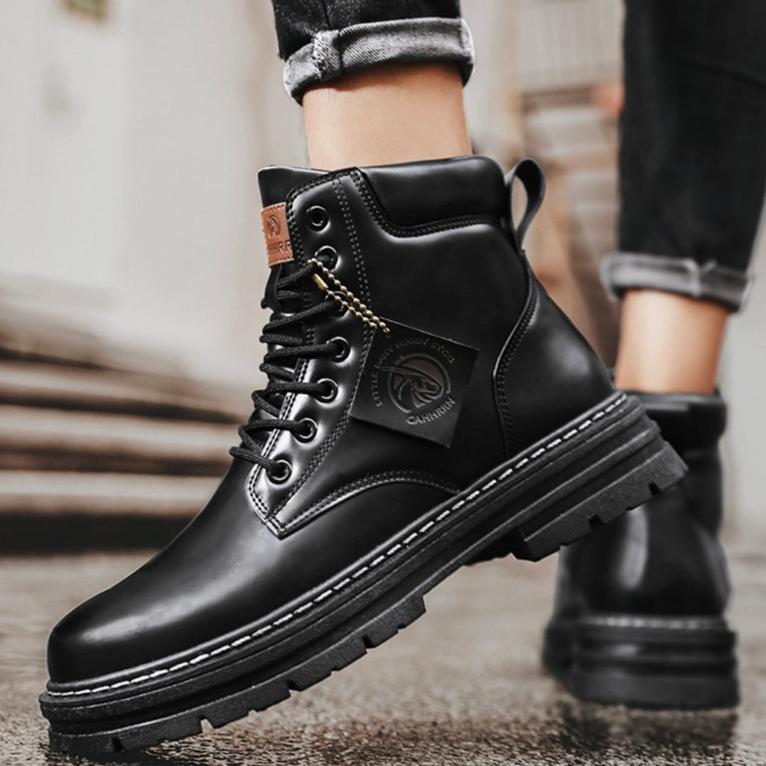 Men's Rugged Lace-Up Ankle Hiking Boots